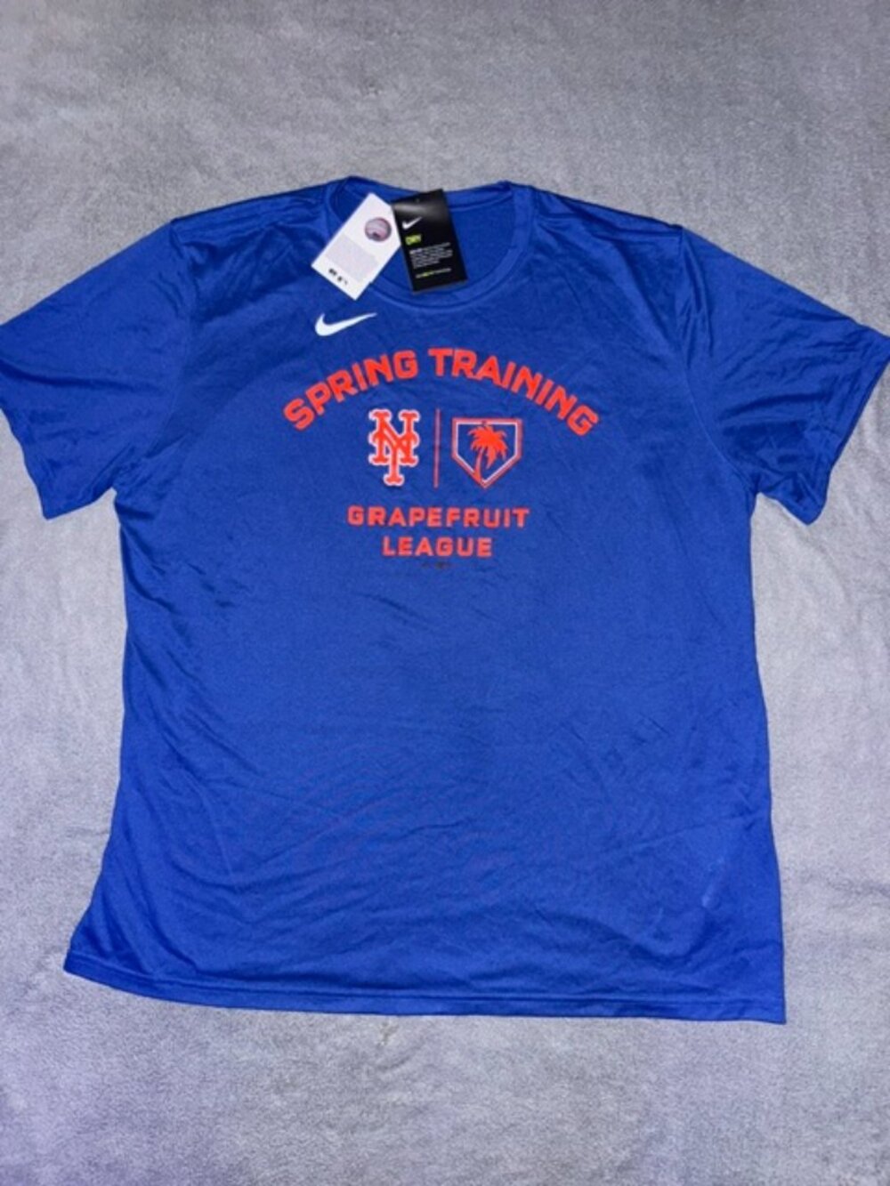 NWT Nike Dri‑FIT New York Mets Grapefruit Spring Training T‑Shirt Men’s XXL Blue